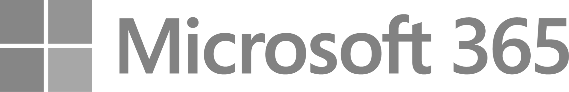 Microsoft 365 logo - large, black and white
