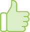 thumbs up logo icon pictured